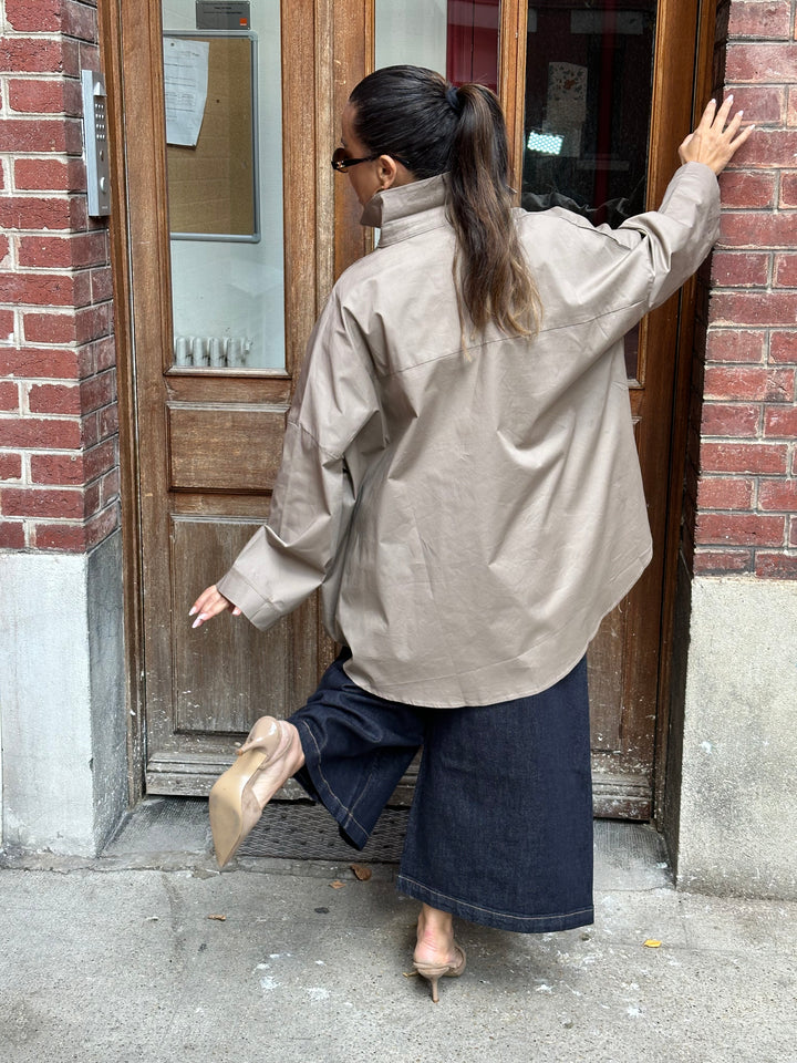 chemise oversize - Nude