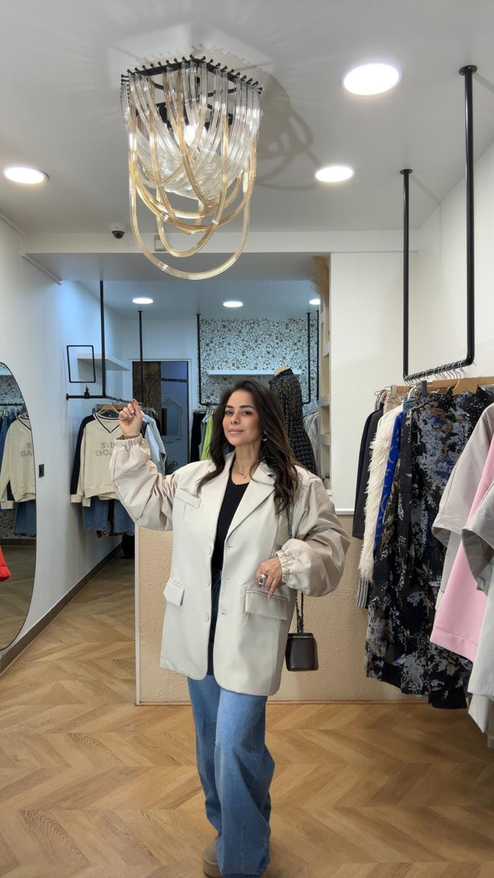 Blazer bi matière