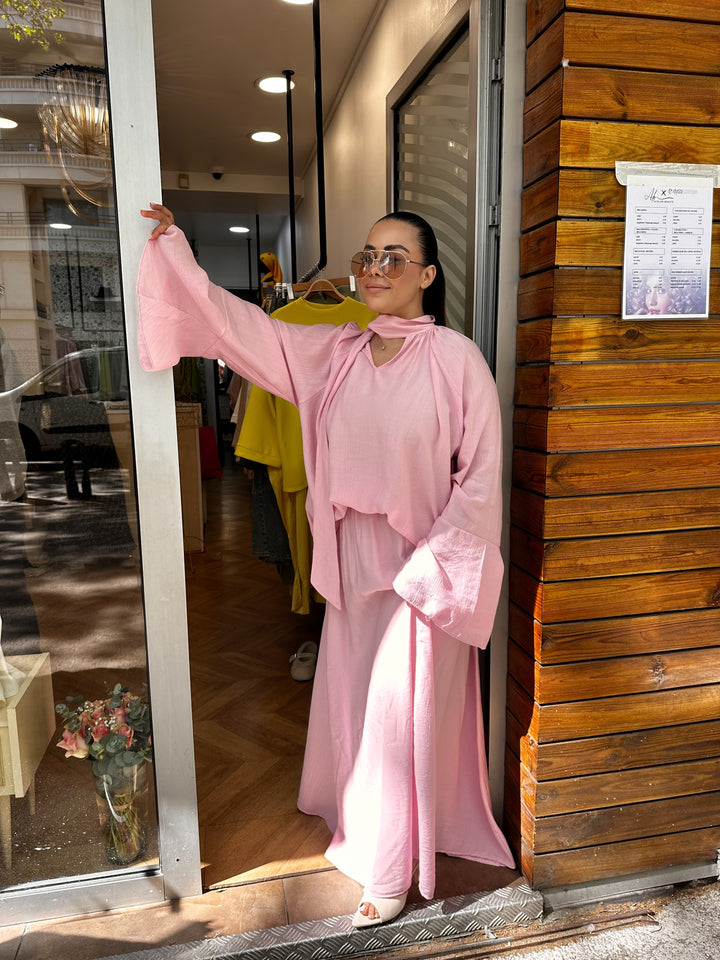 Ensemble fluide rose ￼