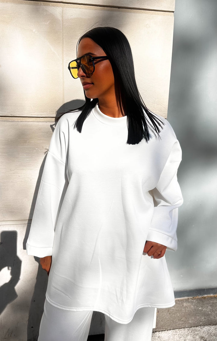 t-shirt blanc oversize ￼