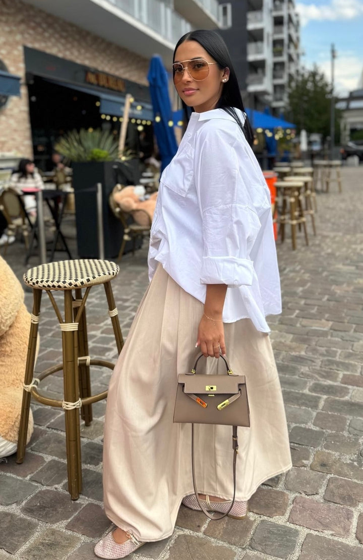 chemise blanche oversize ￼