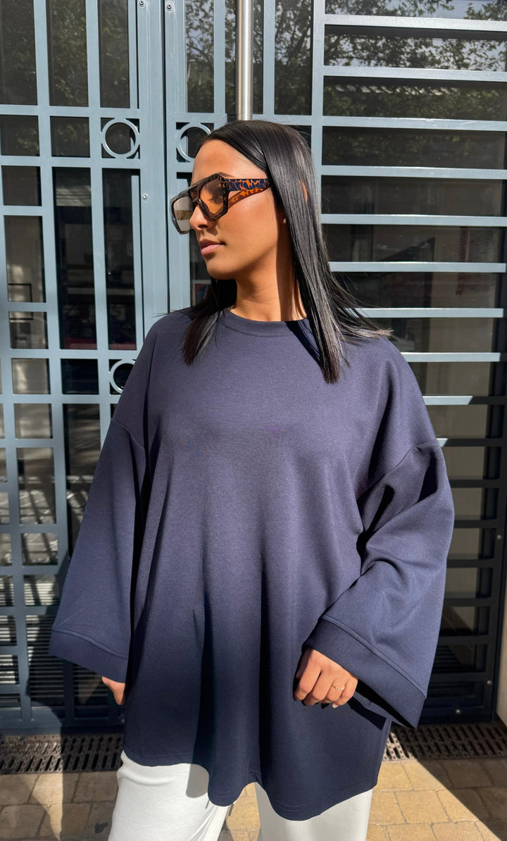 bleu marine  oversize ￼￼