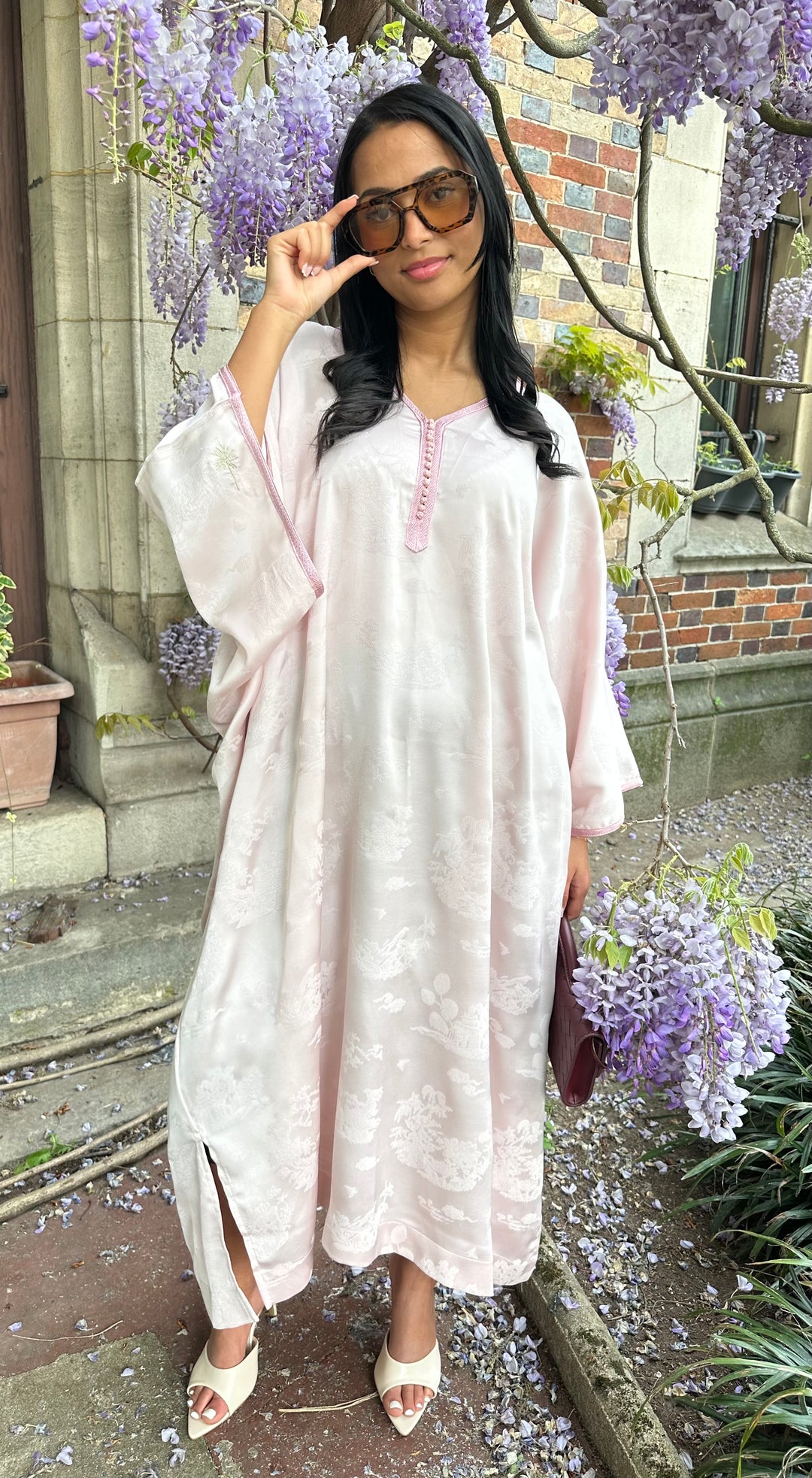Robe Tlija – rose élégant