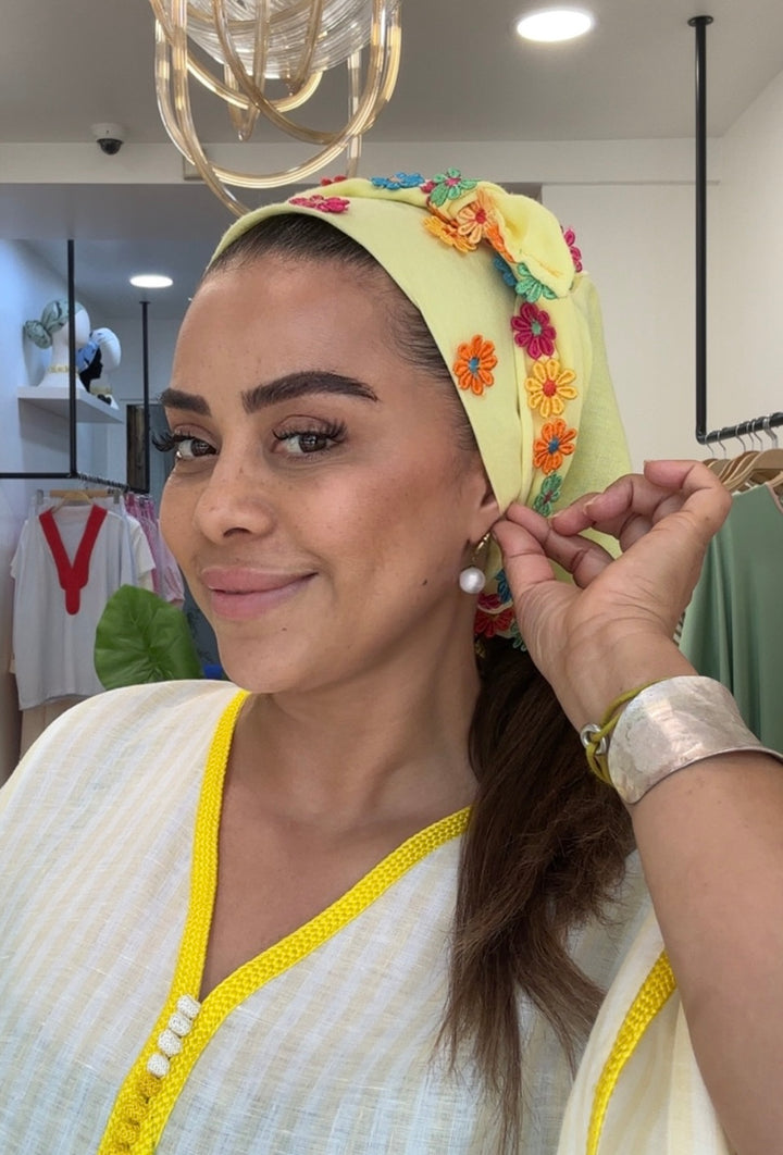 Foulard Hayati Fleuri
