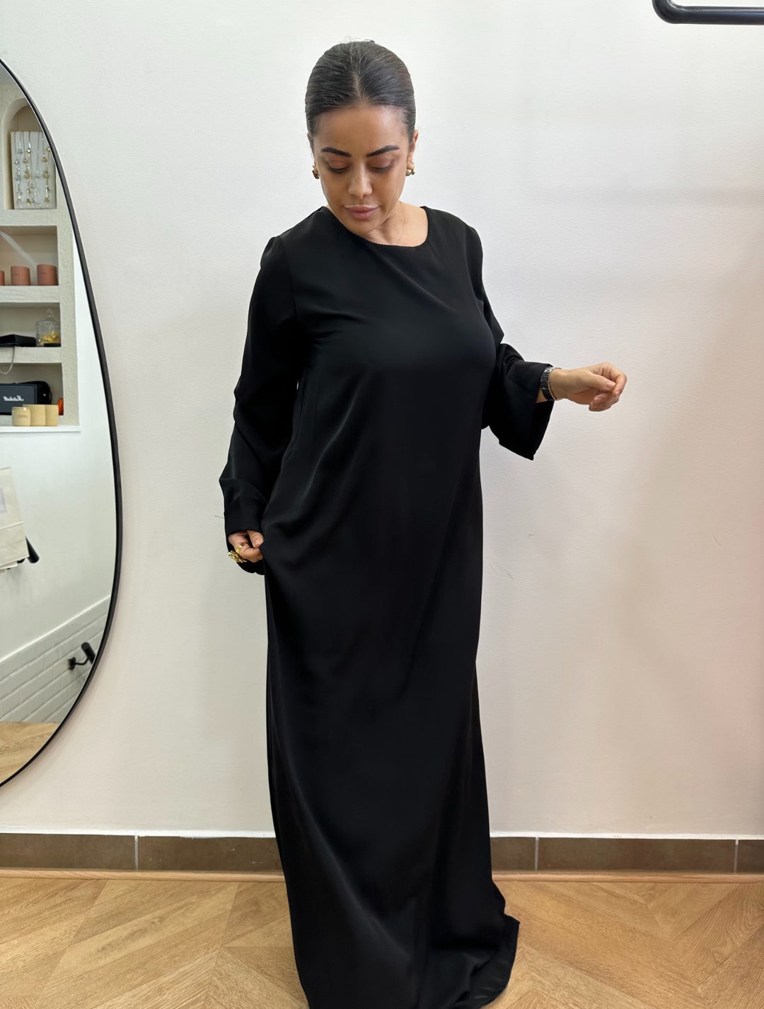Abaya simple noir