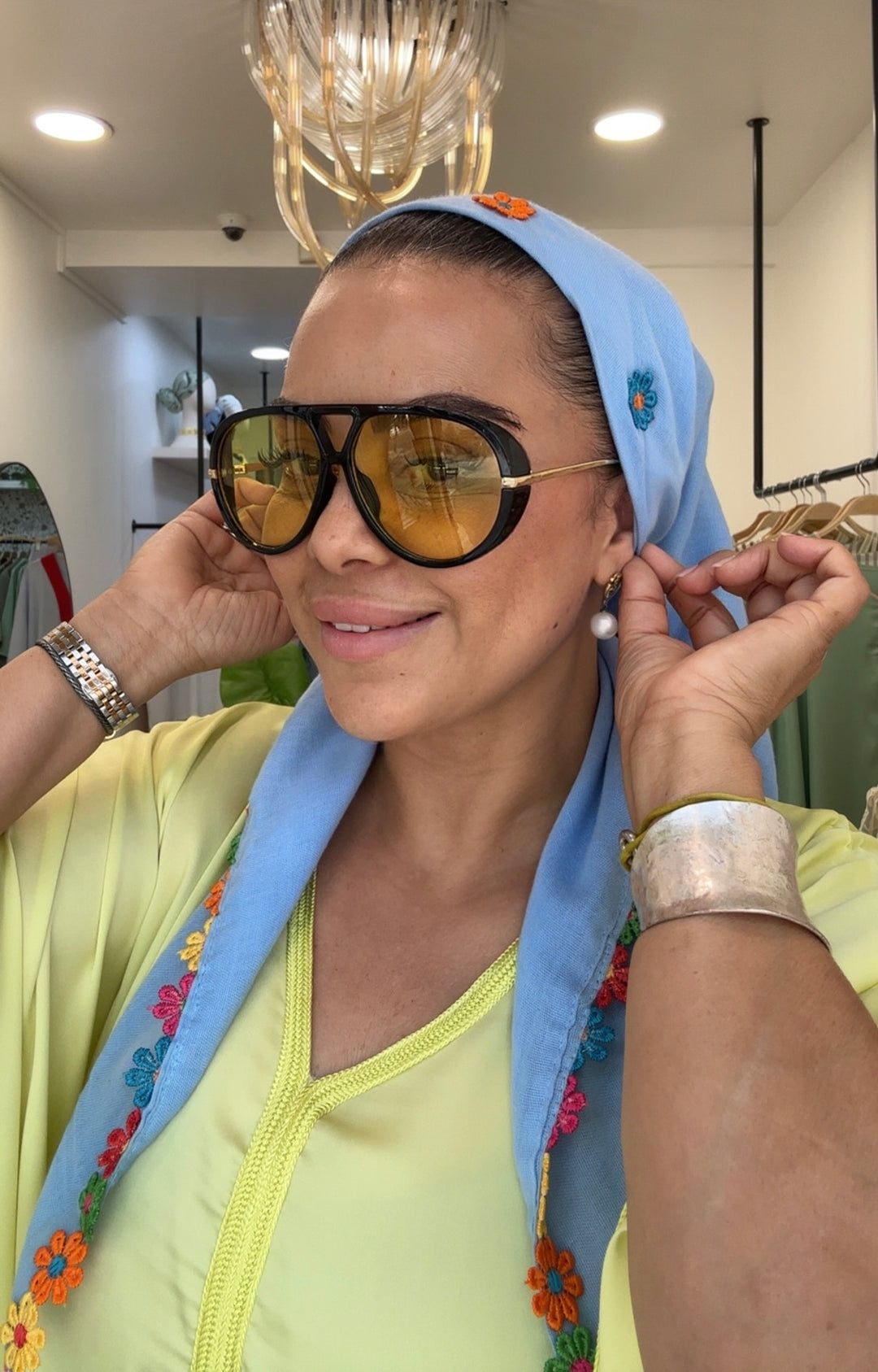 Foulard Hayati Fleuri