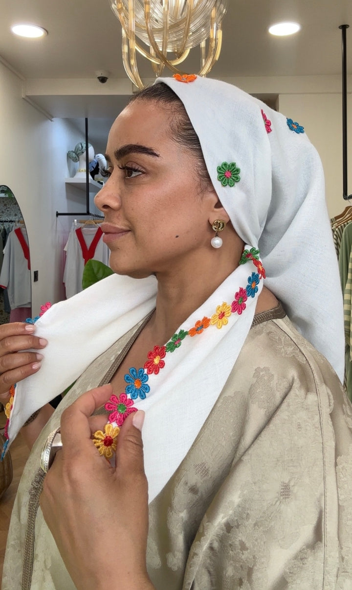 Foulard Hayati Fleuri