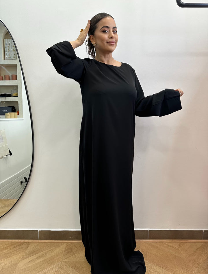 Abaya simple noir