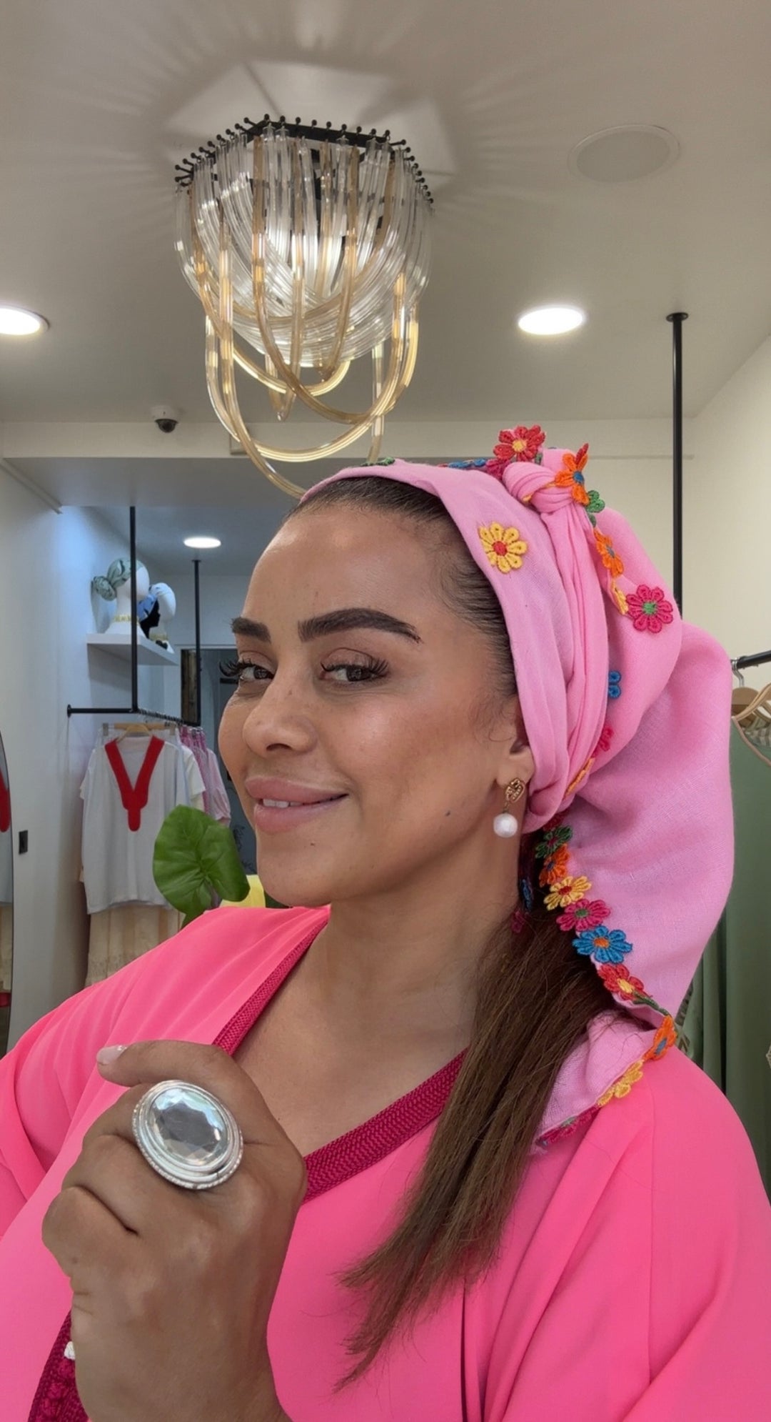Foulard Hayati Fleuri