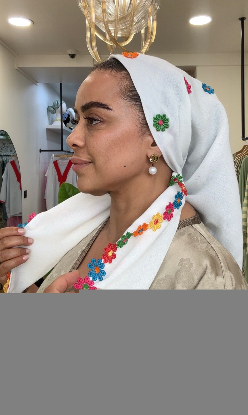 Foulard Hayati Fleuri