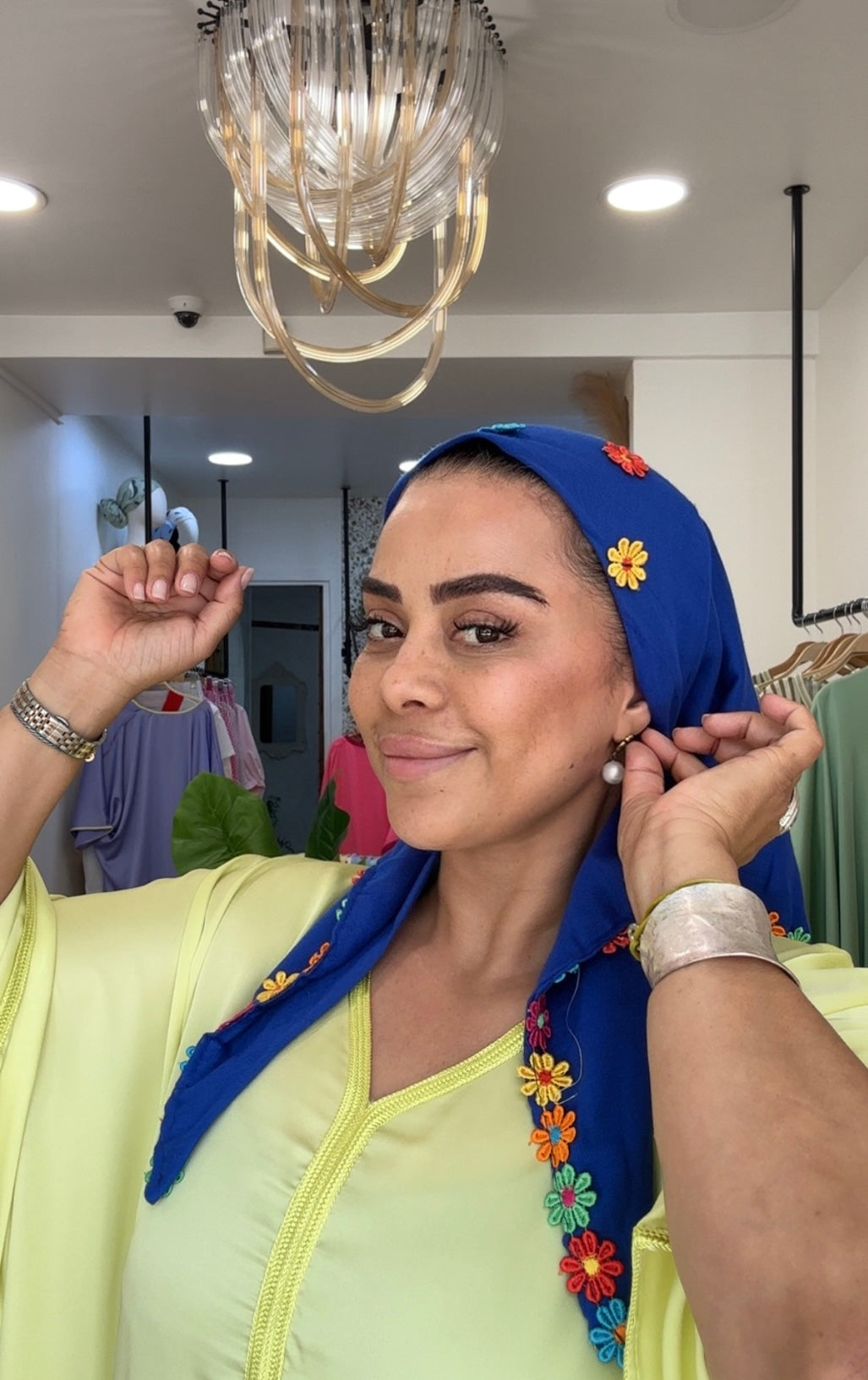 Foulard Hayati Fleuri