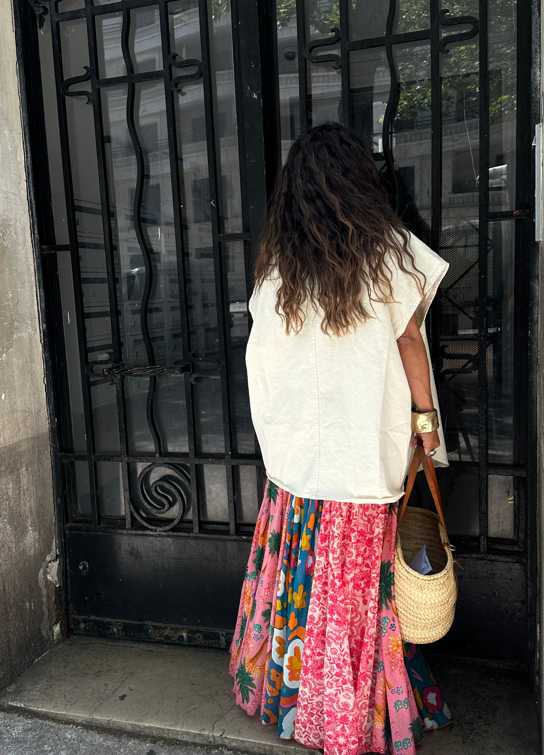 Veste en jean femme oversize sans manches Luna